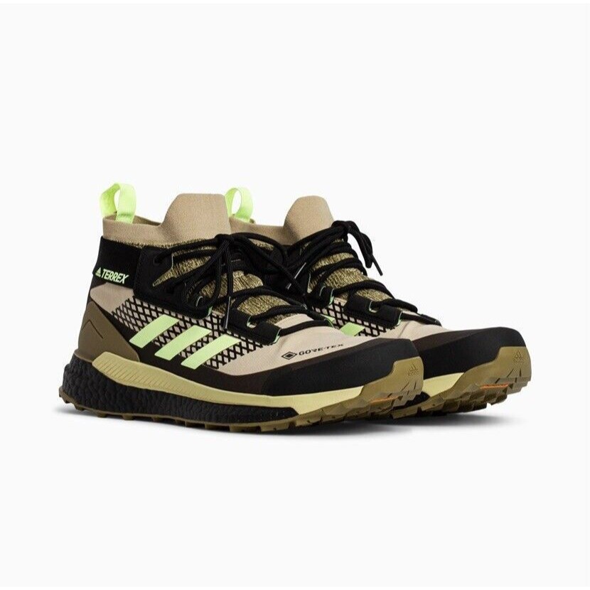 Men's Adidas Terrex Free Hiker Gore Brown Shoes Fx4509